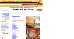Desktop Screenshot of hotels-belgium.com