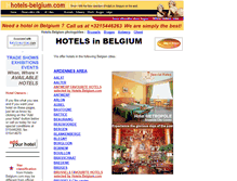 Tablet Screenshot of hotels-belgium.com